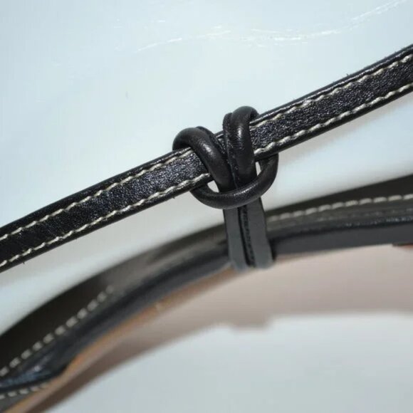 TOD'S Black Structured Minimalist Silver Metal Leather Slingback Kitten Heels 9 - Picture 11 of 15